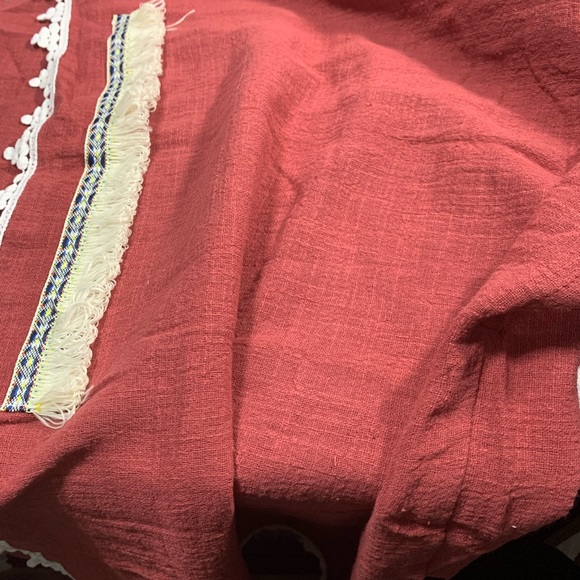 Burgundy Bamboo Cotton Santa Fe Fringe - Picture 4 of 5